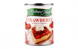 Mother's Maid Strawberry Pie Filling or Topping   Tin  595 grams